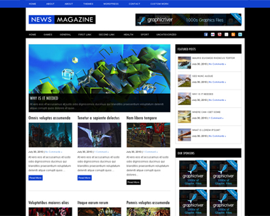 free wordpress theme News Magazine
