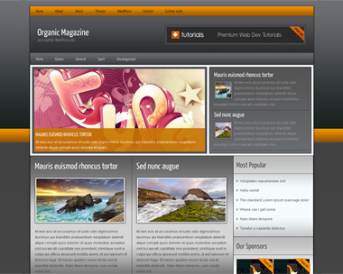 free wordpress theme Organic Magazine
