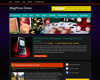 free wordpress theme PokeDroid