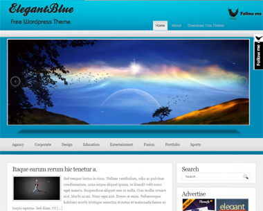 free wordpress theme PremiumBlue Magazine