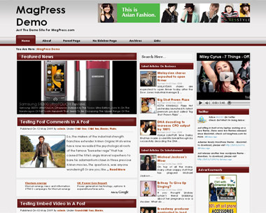 free wordpress theme RedBox