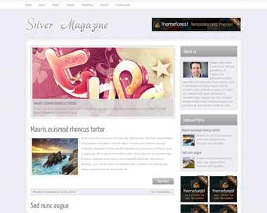 free wordpress theme Silver Magazine