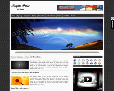 free wordpress theme SimplePress Magazine