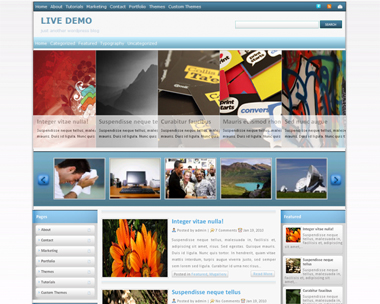 free wordpress theme Sky Mag