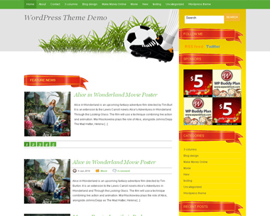 free wordpress theme Spakball