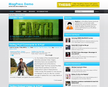 free wordpress theme Waterive