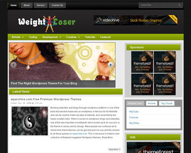 Weight Loser WordPress Theme