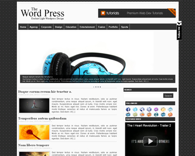 free wordpress theme Wpress Magazine Style WordPress Theme