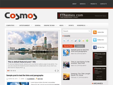 free wordpress theme Cosmos