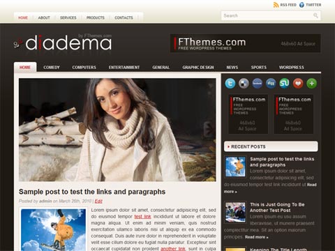 Free WordPress Theme – Diadema. Free Download