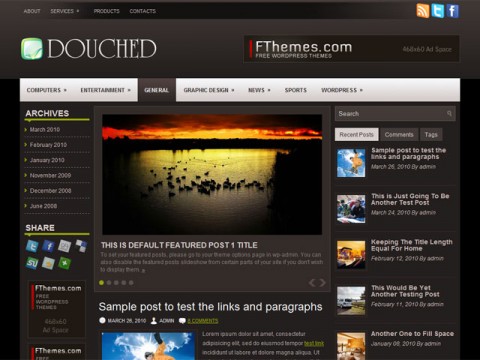 free wordpress theme Douched