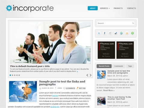 free wordpress theme Incorporate