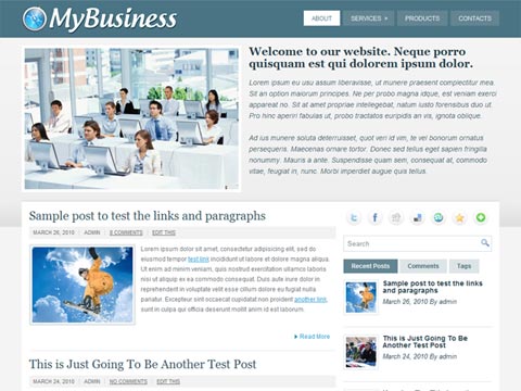 free wordpress theme MyBusiness