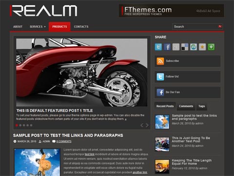 free wordpress theme Realm