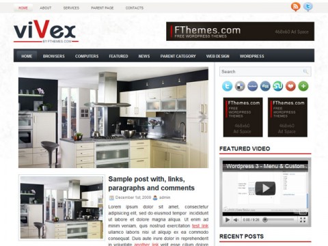 free wordpress theme Vivex – Free Premium WordPress Theme