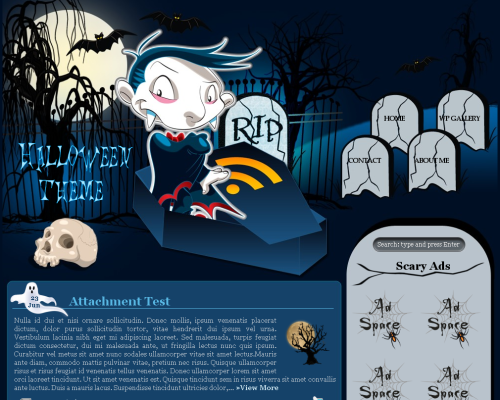 Halloween in Blue