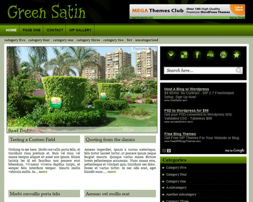 Green Satin