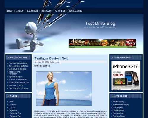 free wordpress theme Backpain WordPress Theme