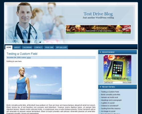 free wordpress theme Health Doctor WordPress Theme