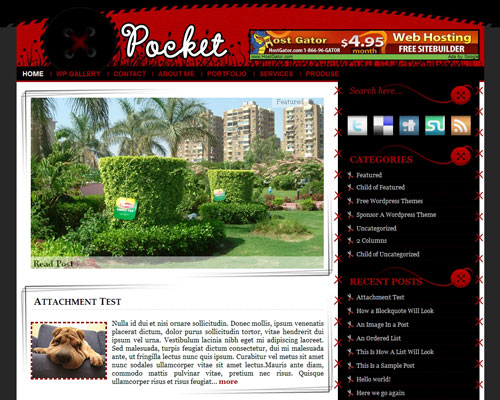free wordpress theme Pocket