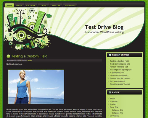 free wordpress theme Urban Dreams