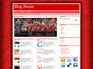 free wordpress theme Red Press