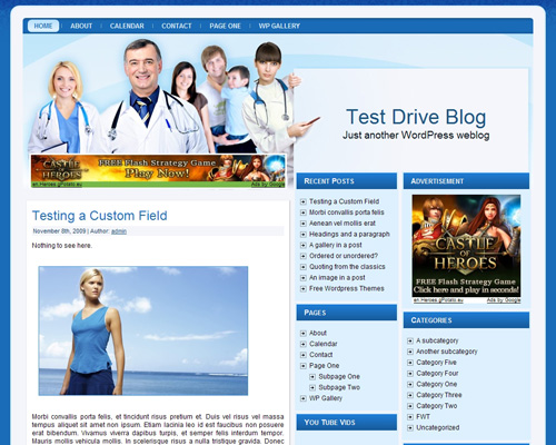 free wordpress theme Doctor-s Orders