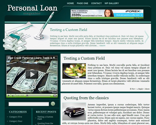 Free WordPress Theme – Personal Loan Magazine