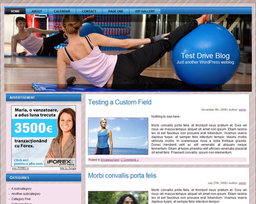 Pilates WordPress Theme