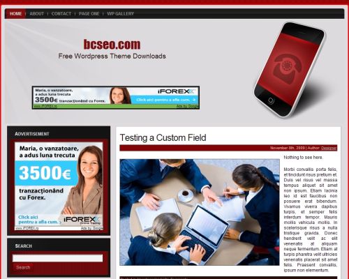 free wordpress theme WordPress Mobile Theme Five