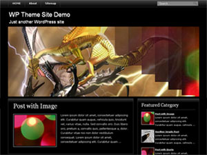 free wordpress theme Black mag