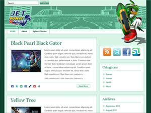 free wordpress theme Jet Sonic Riders