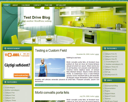 free wordpress theme Kitchen WP Theme