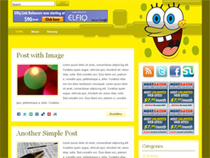 free wordpress theme Spongebob