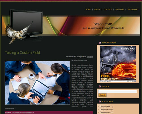 free wordpress theme Television WordPress Theme 2