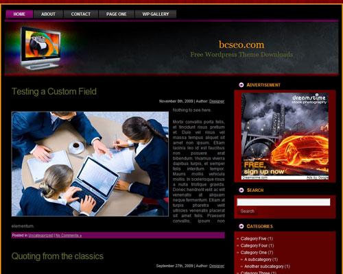 free wordpress theme Television WordPress Theme 3