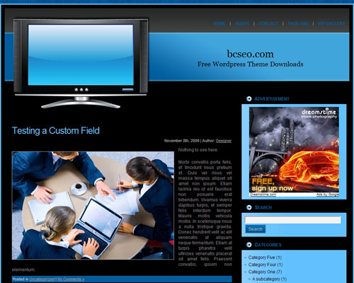 free wordpress theme Television WordPress Theme 4