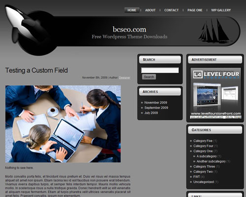 free wordpress theme Whale Watching Theme 2