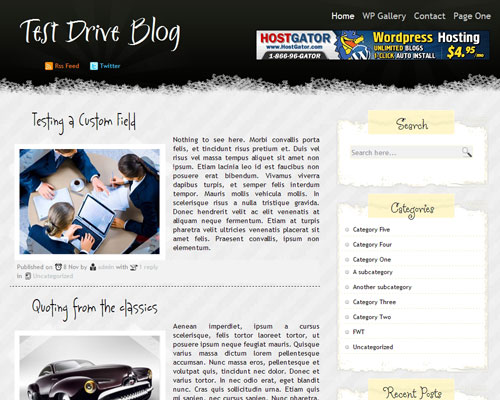 free wordpress theme Scrape Blog