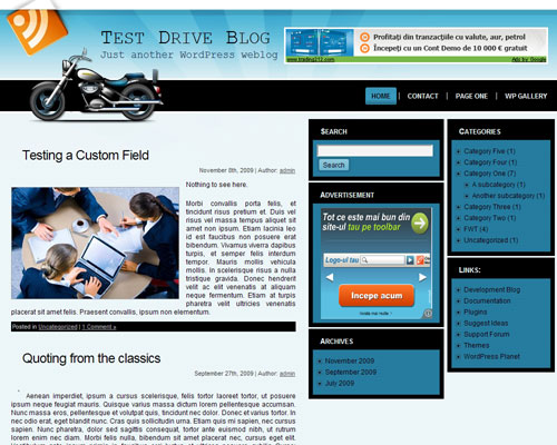 free wordpress theme Motorized WP