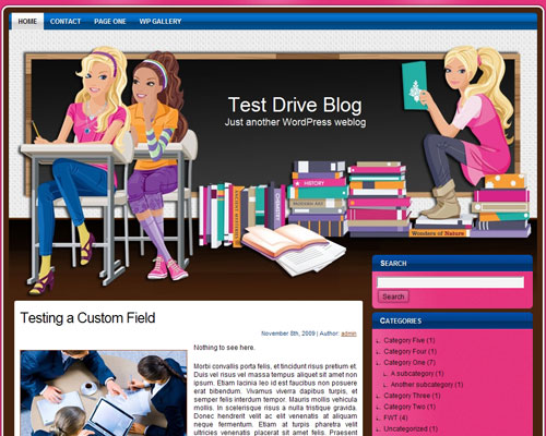 free wordpress theme Student WP Theme