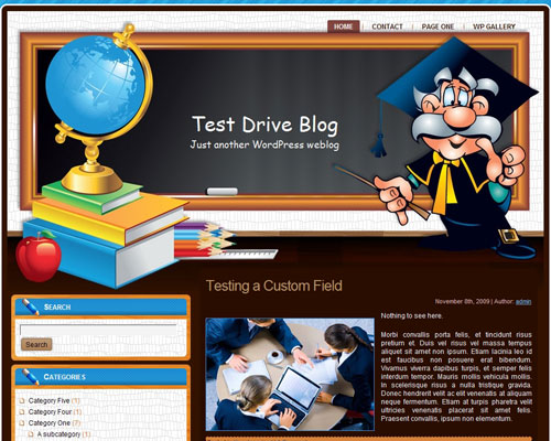 free wordpress theme School Teacher Theme