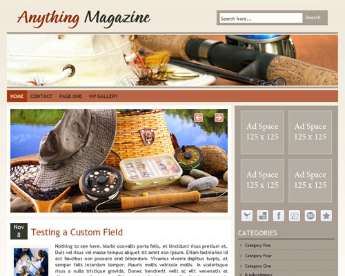 free wordpress theme Anything Magazine