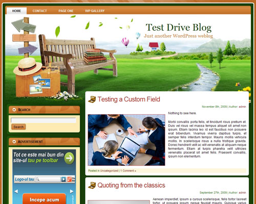 free wordpress theme Travel To Zenit