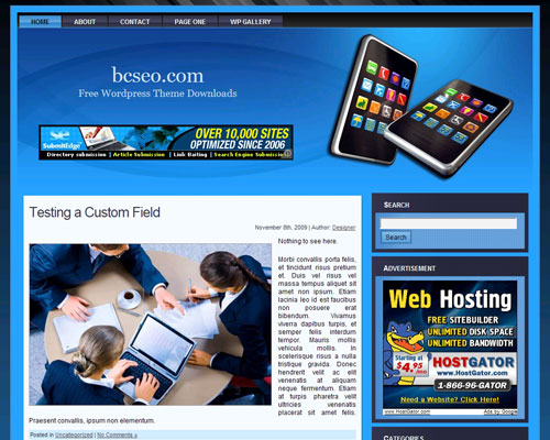 free wordpress theme Mobile Phone Theme 2