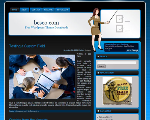 free wordpress theme Business Opportunities WP 6