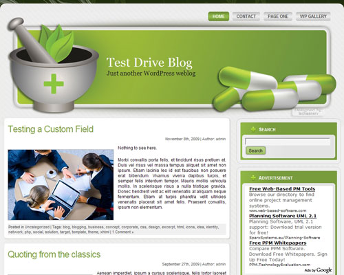 free wordpress theme Medical Theme WP 1