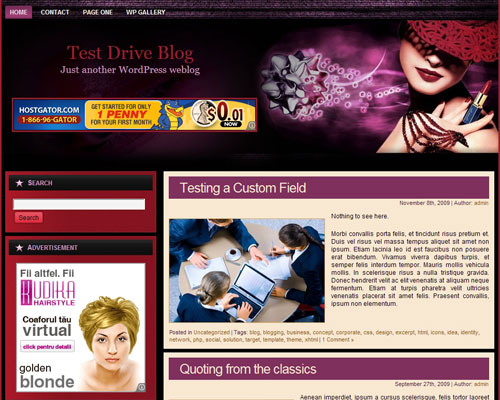 free wordpress theme Cosmetics Theme WP