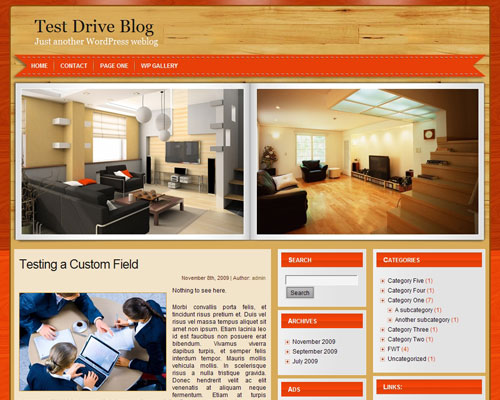 free wordpress theme Interior Design Album
