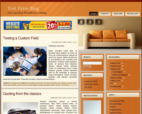 free wordpress theme Satin and Leather